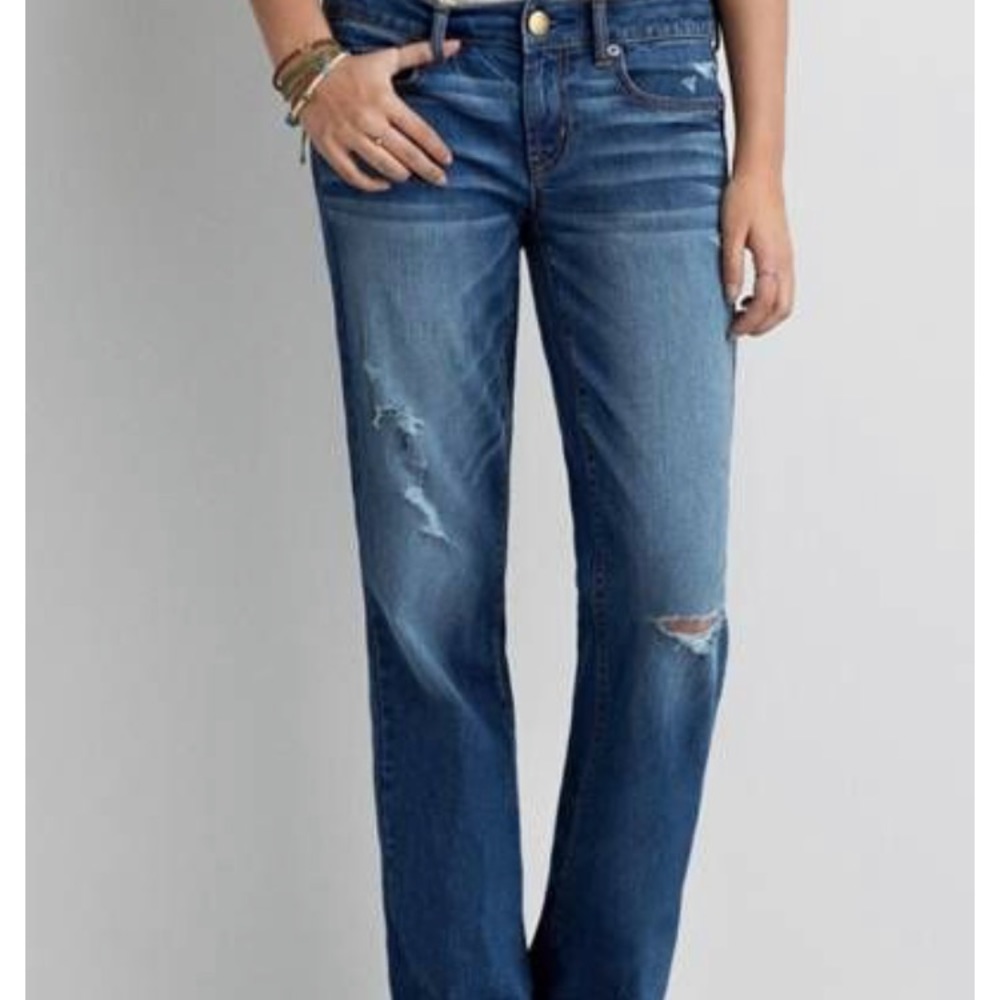 American eagle distressed boyfriend jeans size 6